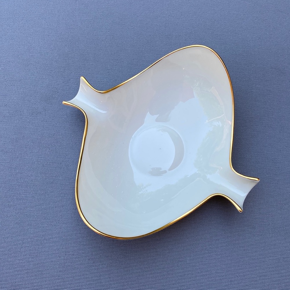 Lenox Gold Band condiment dish
